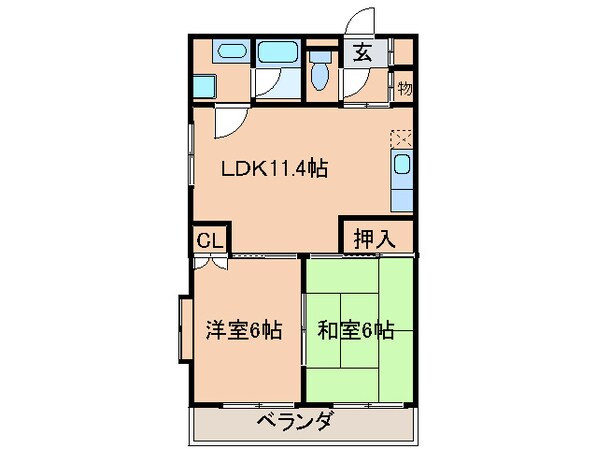 オーベストの物件間取画像